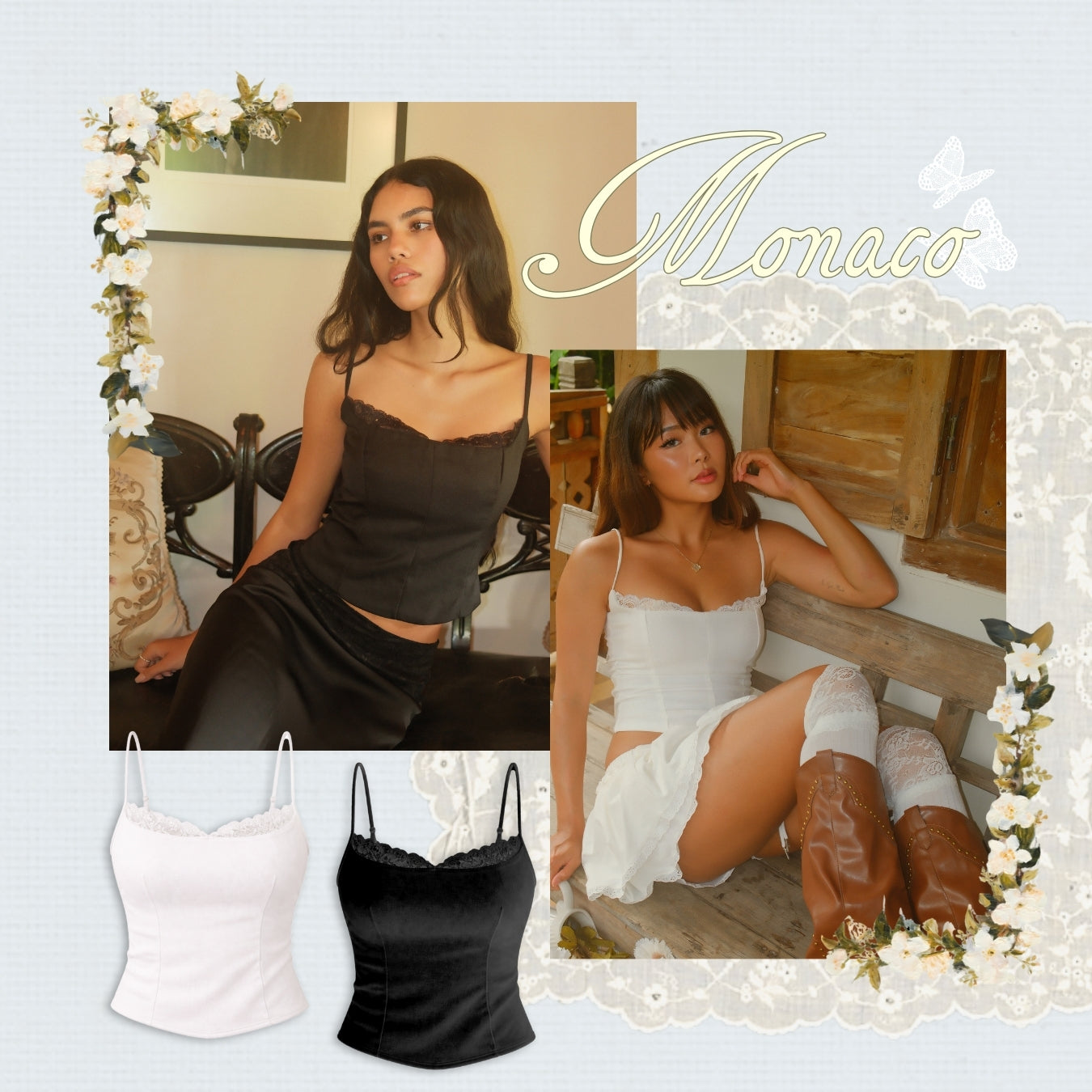 She Wears Sugar x Isabella – Monaco Corset Top | Corset Top Wanita Fit Body Baju  Atasan Cewe Korean Style
