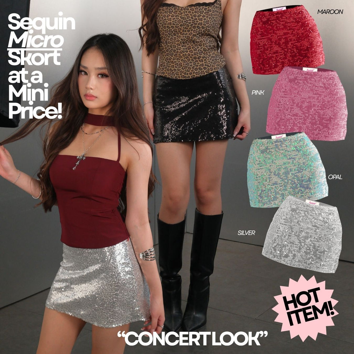 Mykonos Sequin Skirt