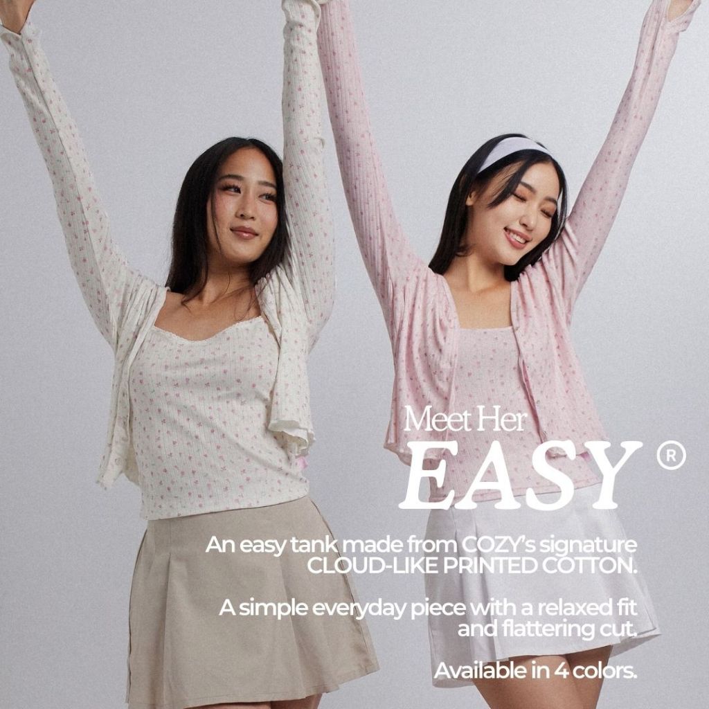 SHEWEARSSUGAR COZY - EASY TANK | Pakaian Wanita | Top Wanita | Tank Top