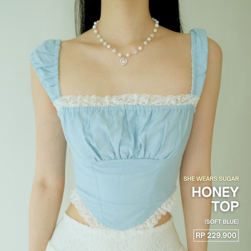 SHEWEARSSUGAR x ZETA BLANCO - Honey Top | Atasan Wanita