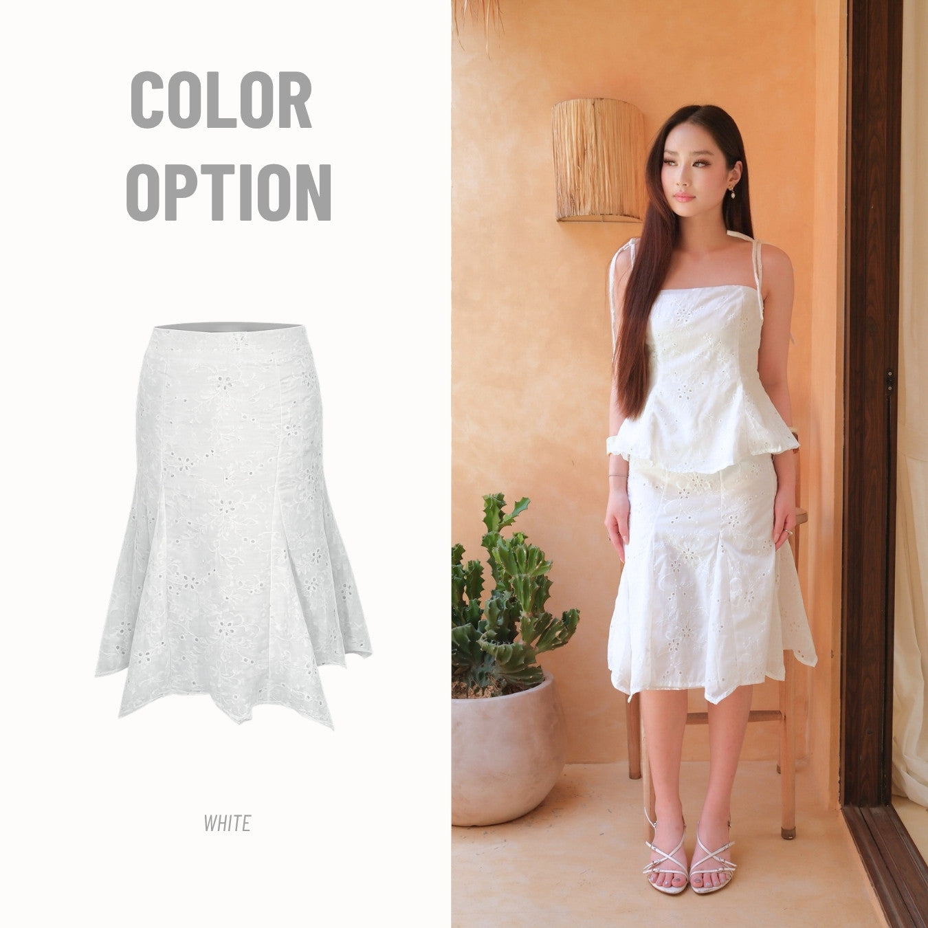 She Wears Sugar – Sienna Skirt | Mermaid Skirt Eyelet Midi Skirt Summer Bali Outfit Coquette