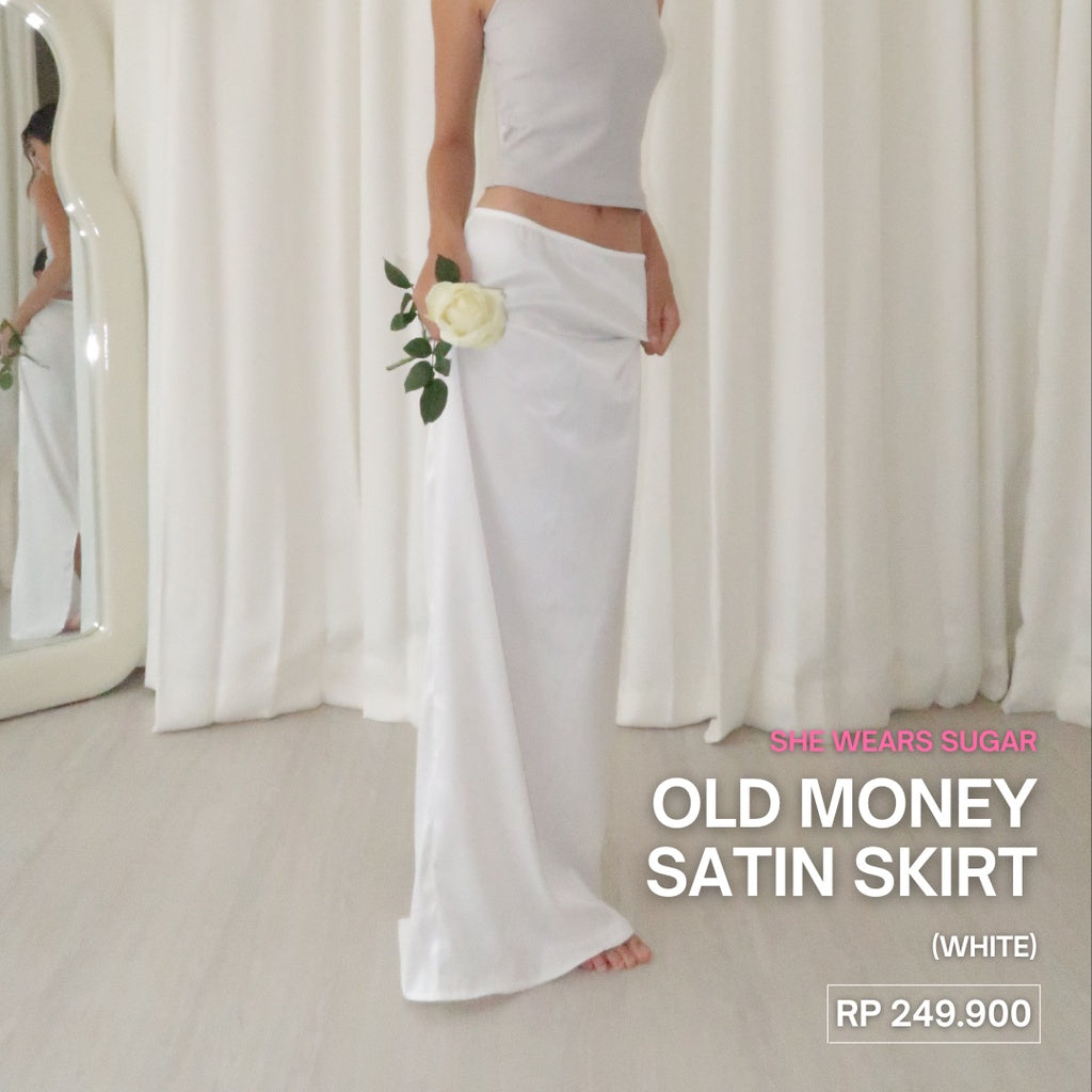 Shewearssugar Old Money Satin Maxi Skirt