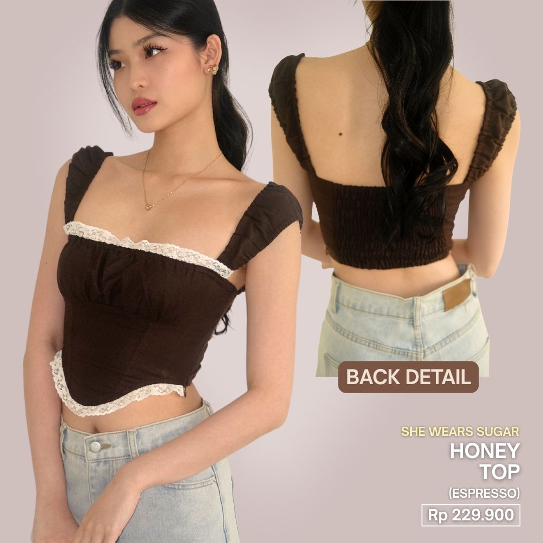 SHEWEARSSUGAR x ZETA BLANCO - Honey Top | Atasan Wanita