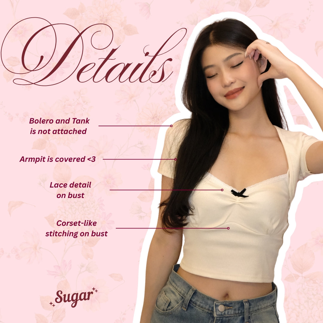 SHEWEARSSUGAR  -- Rosette Top | Atasan Wanita | Top Wanita Renda | Top Pita | Beach Wear