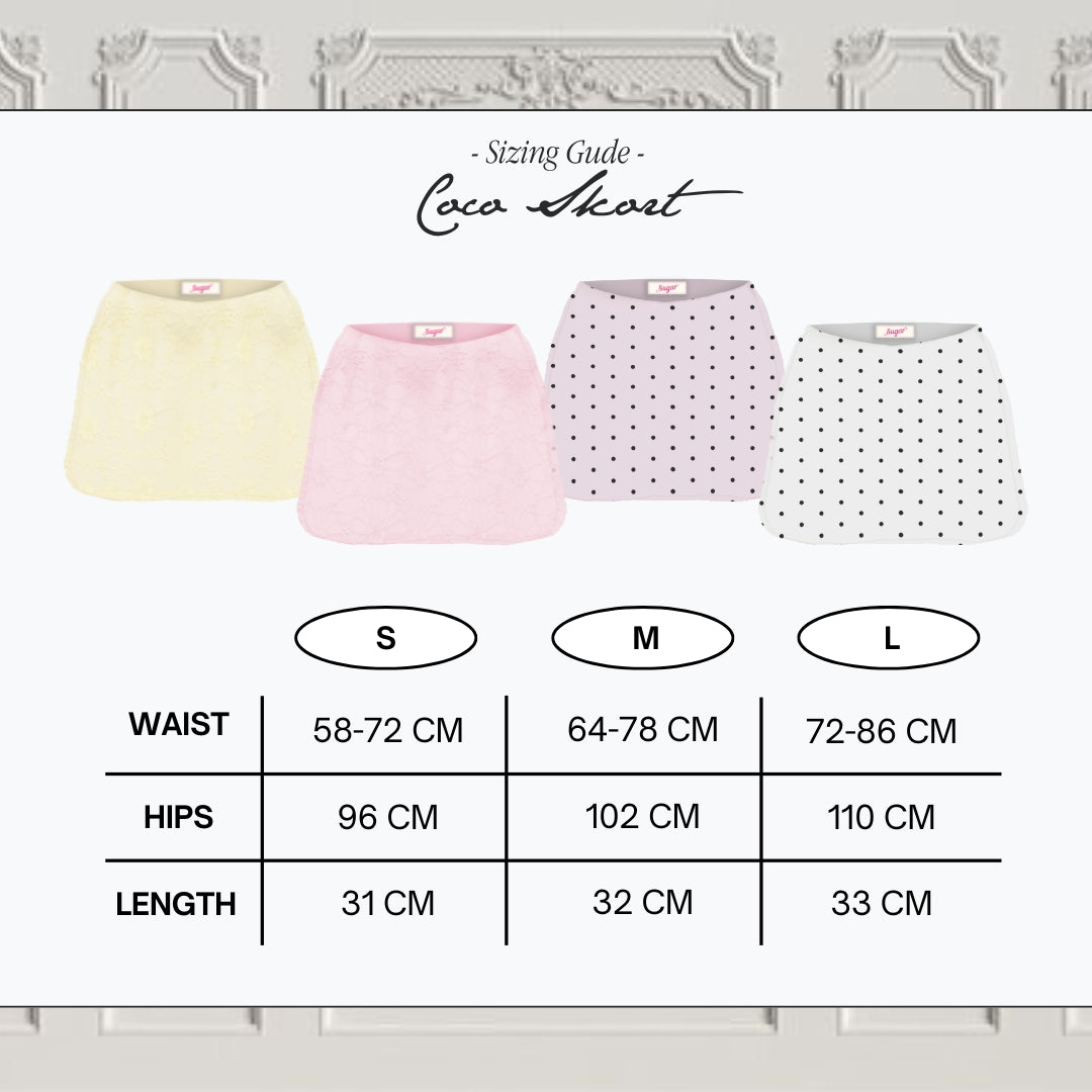 Shewearssugar - Coco Skort | Skirt | Rok Pendek | Organza | Motif Bunga | Wanita