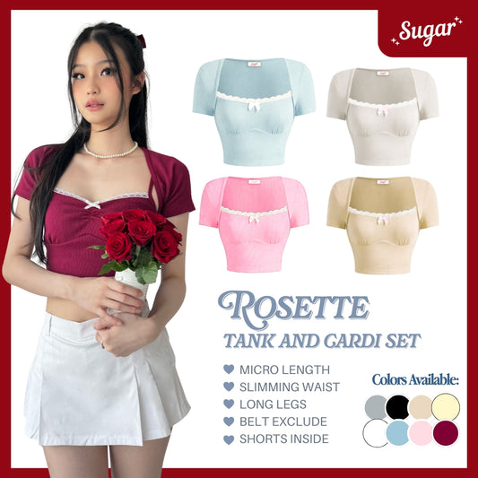 SHEWEARSSUGAR  -- Rosette Top | Atasan Wanita | Top Wanita Renda | Top Pita | Beach Wear