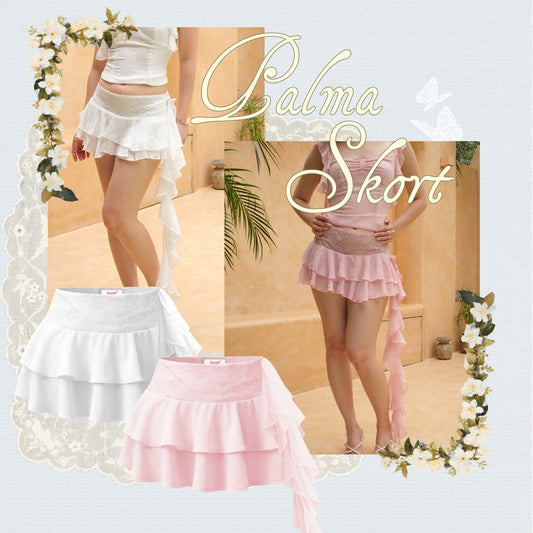 She Wears Sugar x Isabella – Palma Skort | Skort Wanita Rok Celana Wanita Ruffle Skirt Skort Wanita Mini Bawahan Wanita Outfit Korea Coquette Style