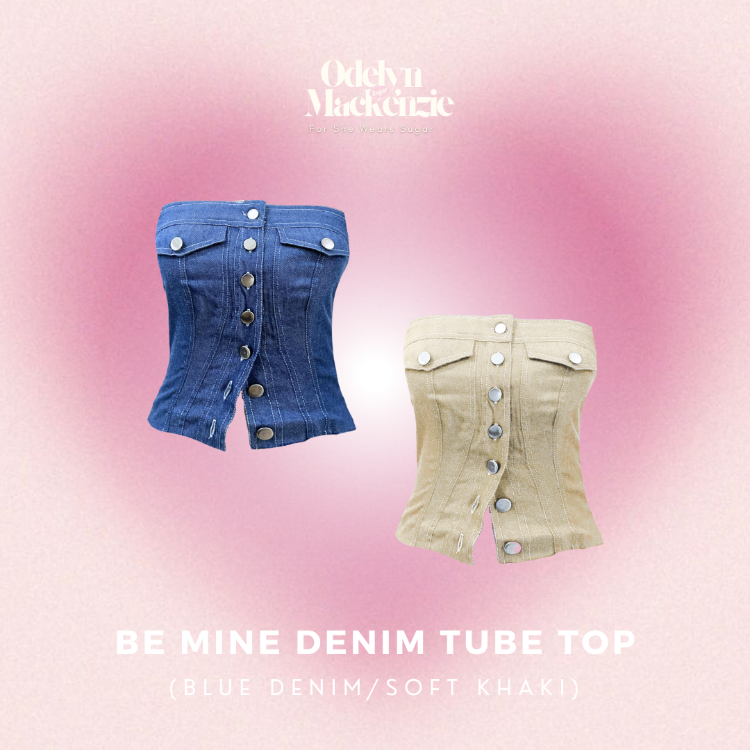 Be Mine Denim Tube Top