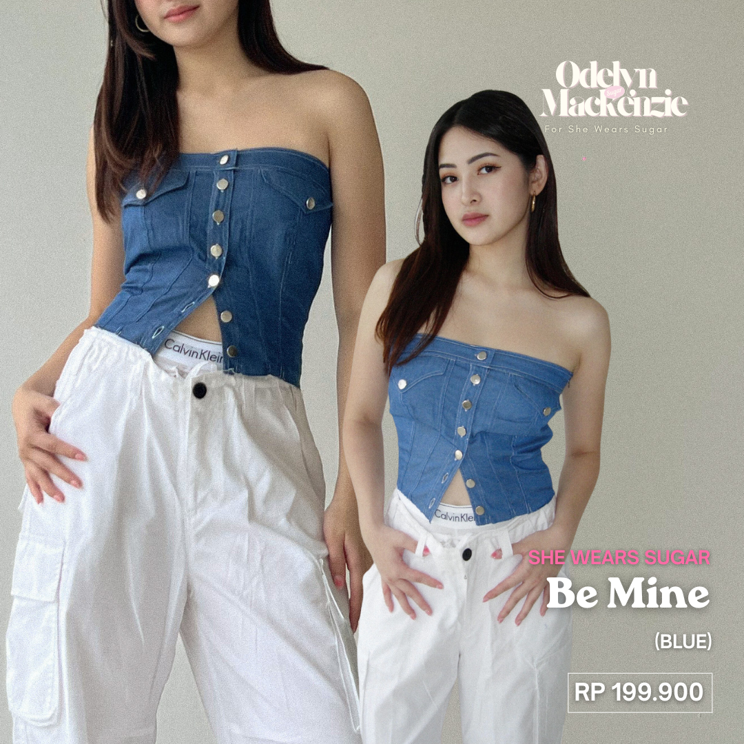 Be Mine Denim Tube Top