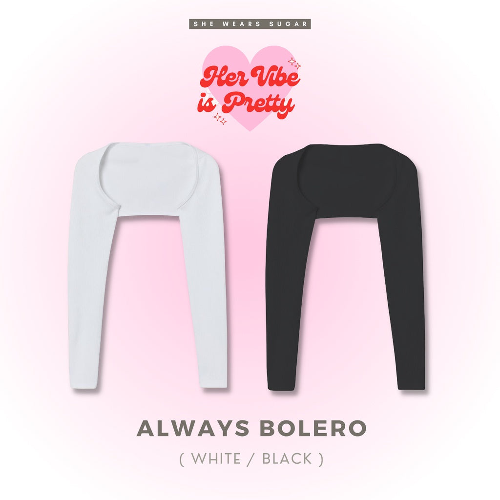 Sugar x Ashley -  Always Crop Knit Bolero | Outer Cardigan